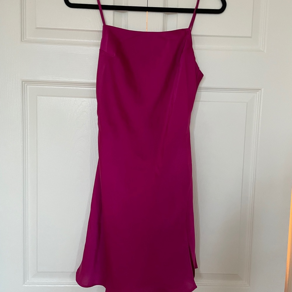 Red dress boutique slip style dress
